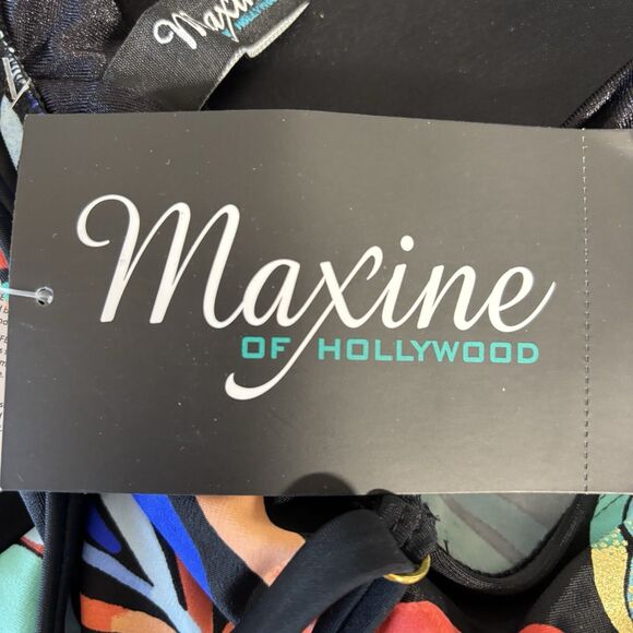 Maxine Of Hollywood Watercolor Expressions Two Tiered Tankini Top - Picture 10 of 13